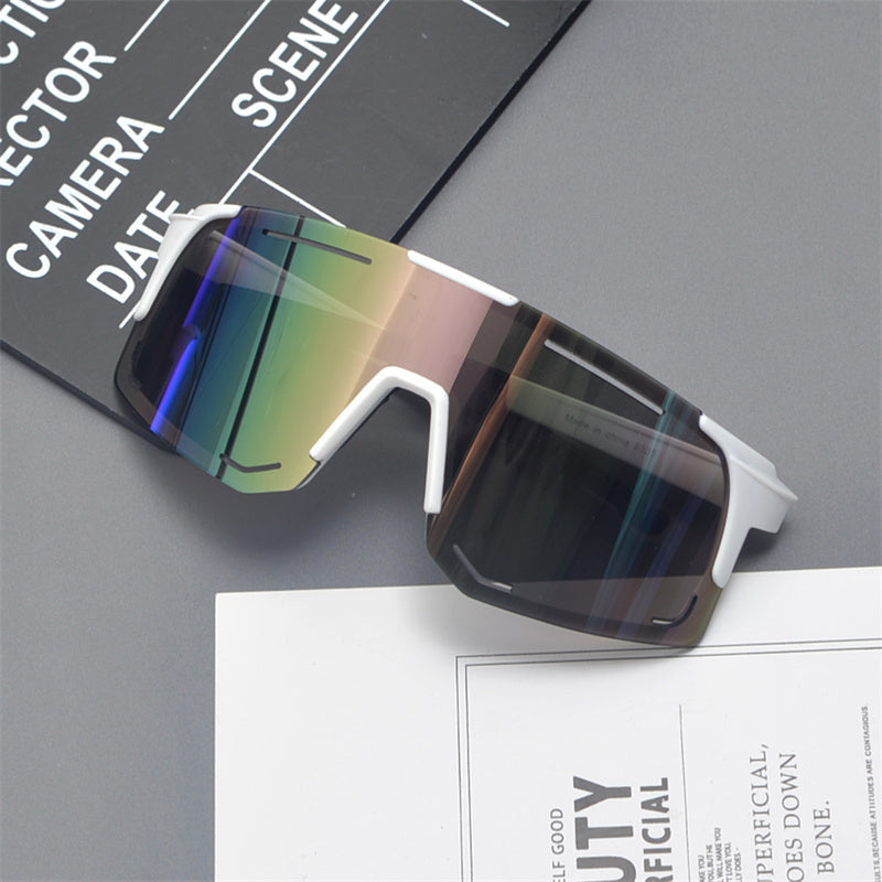 Oversized Shield Sports Sunglasses