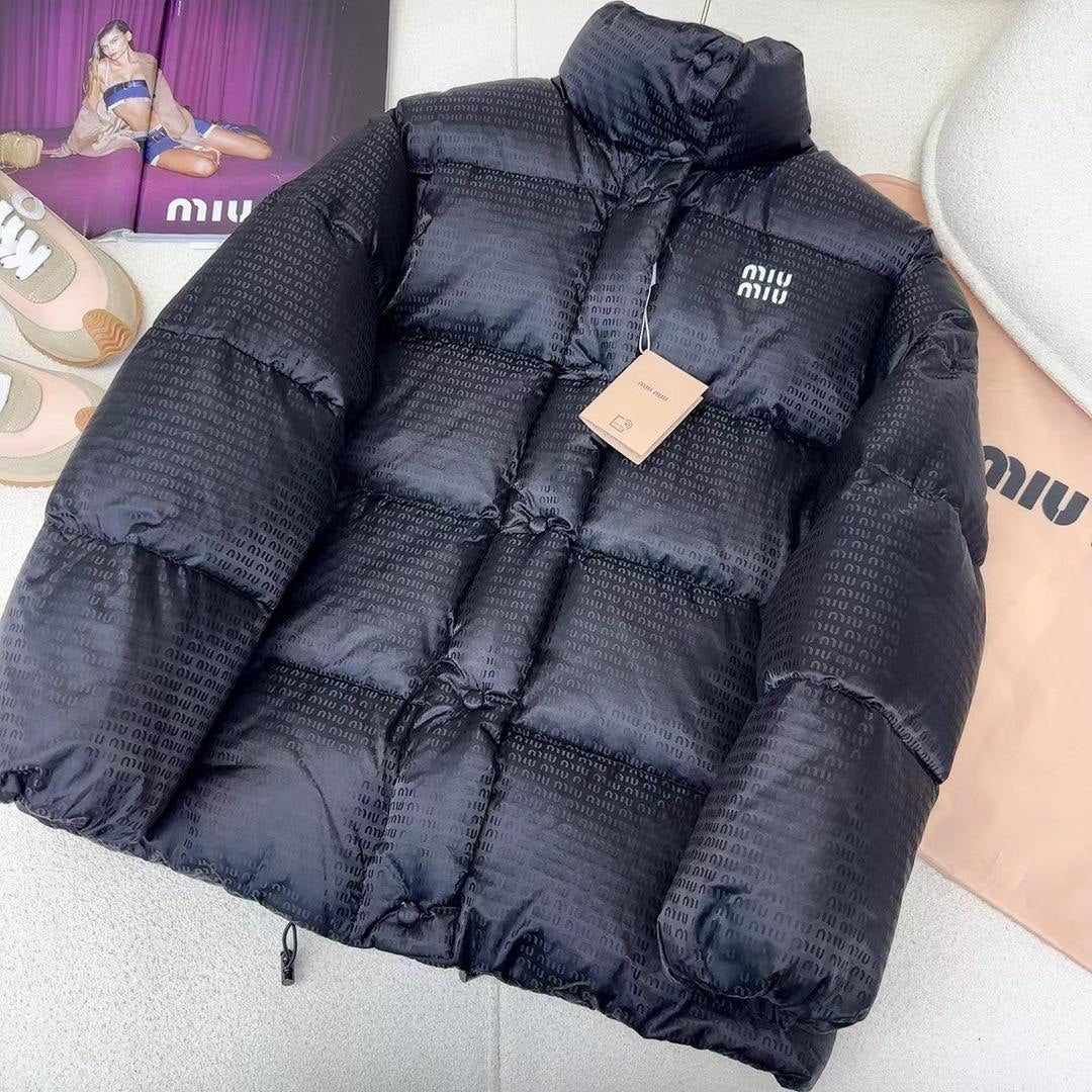 Shiny Black Puffer Jacket