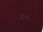 Burgundy Bear Knit Sweater