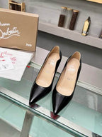 Black Pointed-Toe Pumps