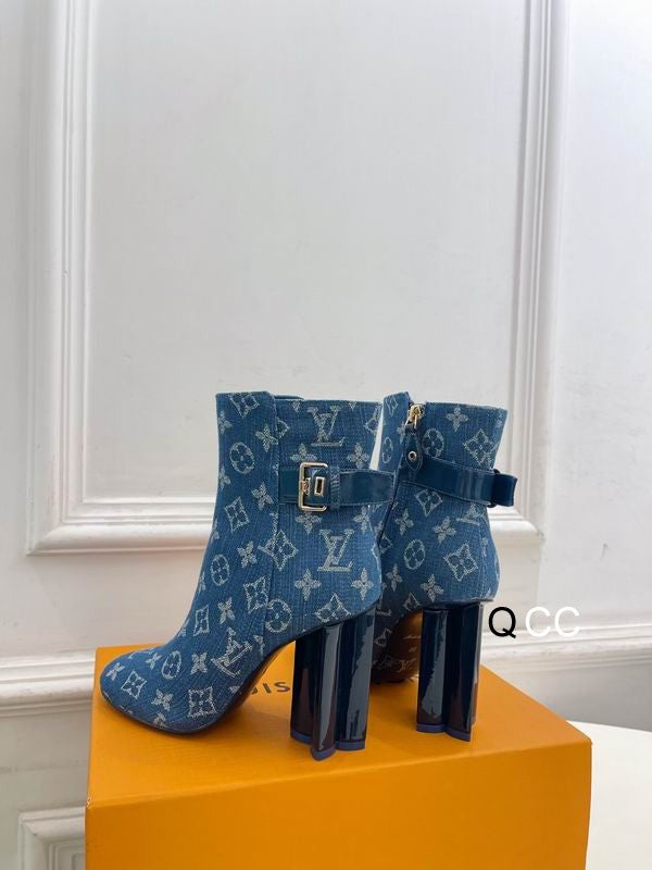 Denim Ankle Boots