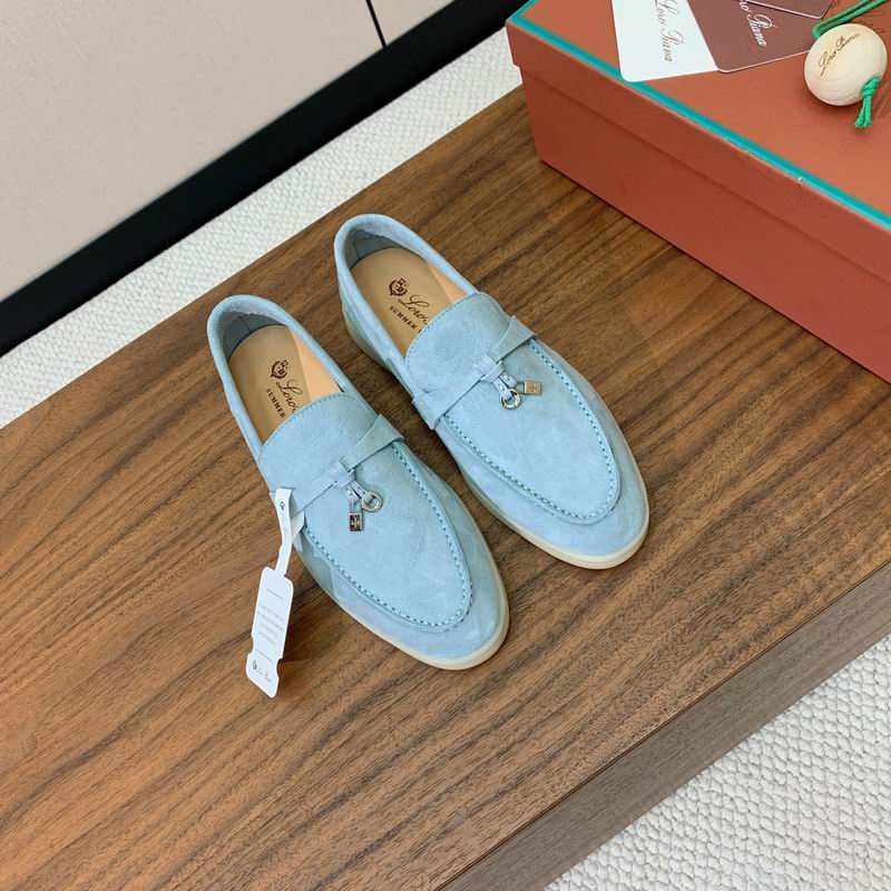Pale Blue Loafers