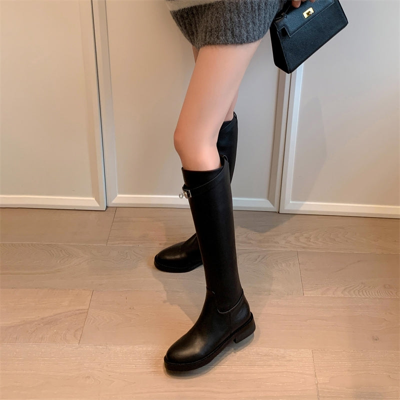 High-Knee Riding Boots