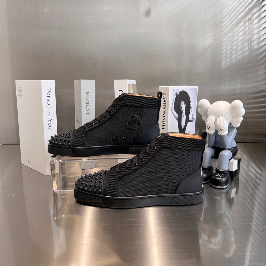 High-Top Studded Sneakers