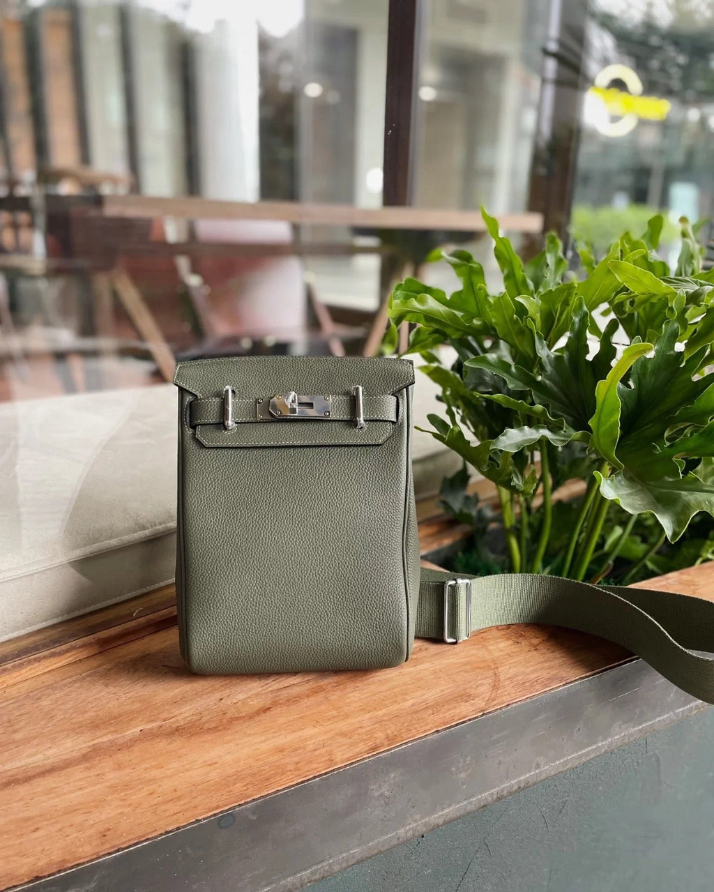 Togo Leather Chest Bag