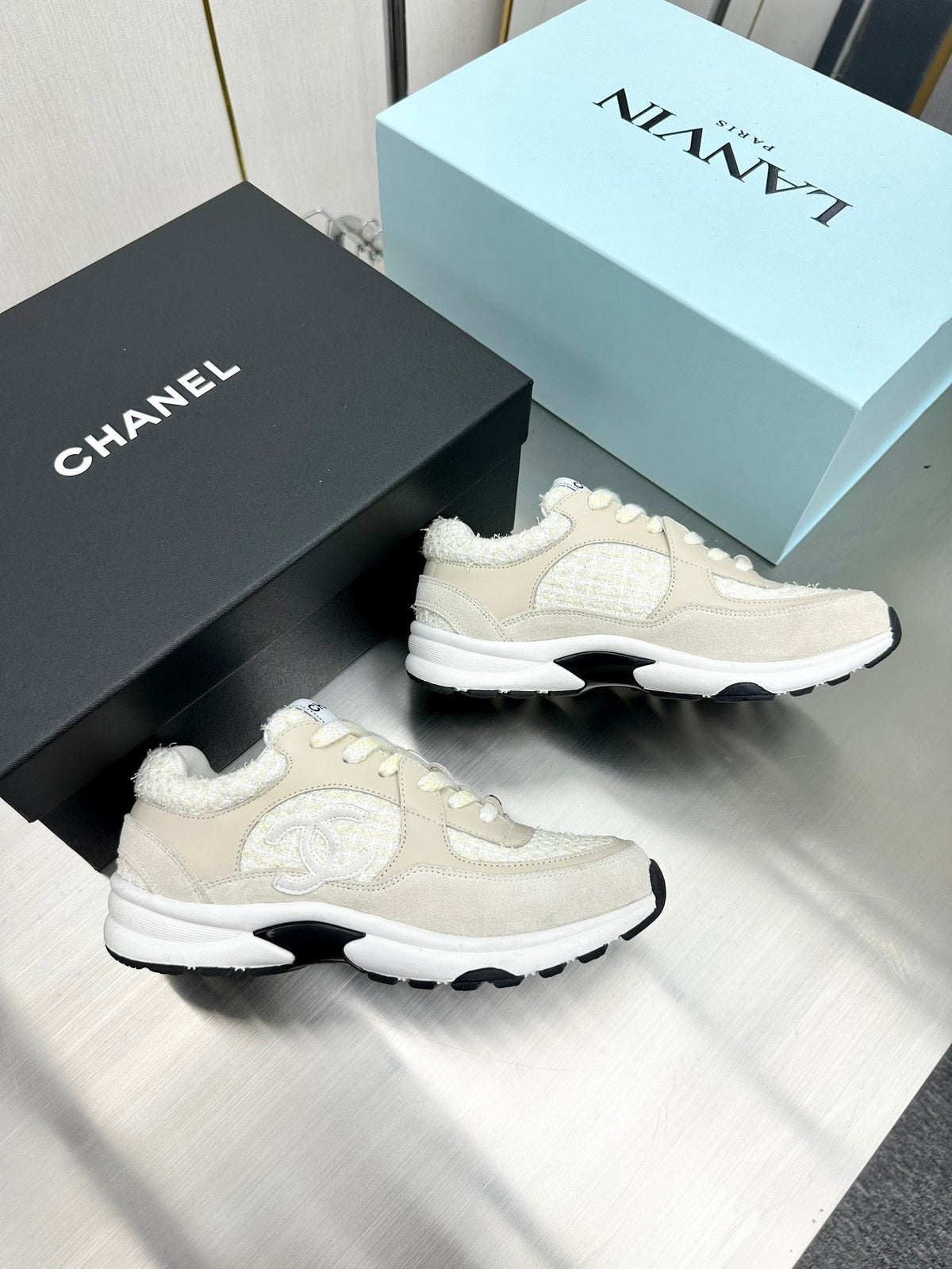 Luxury Embroidered Velvet Sneakers